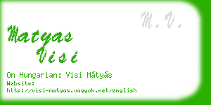 matyas visi business card